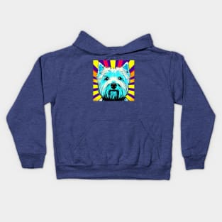 Westie Pop Art Kids Hoodie